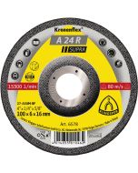 Klingspor - A 24 R Supra - afbraamschijven - 100 x 6 x 16mm - gekromd