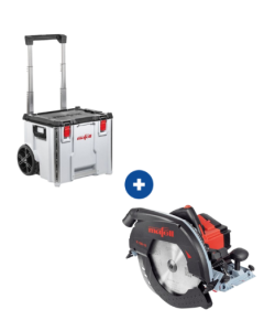 Mafell Accu-Handcirkelzaag K 105-18 PURE + Mafell Transportkoffer Trolley L-BOXX Contractor C476-TB-K 105 