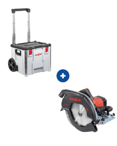 Mafell K 105 Handcirkelzaag + Mafell Transportkoffer Trolley L-BOXX Contractor C476-TB-K 105