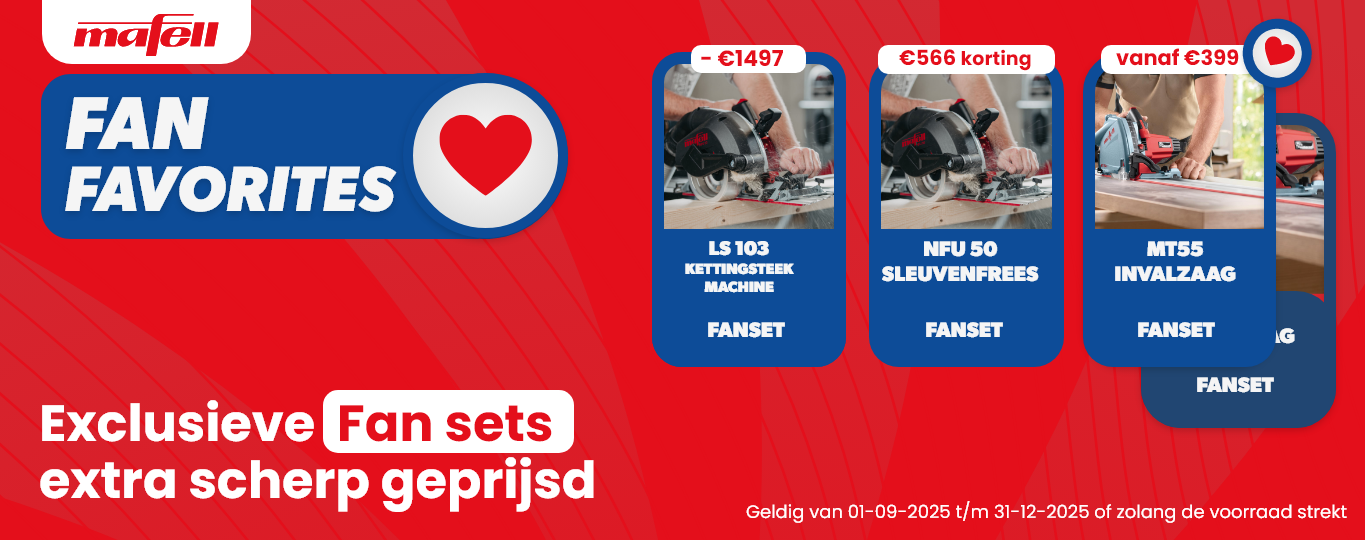 Mafell fan set aanbiedingen